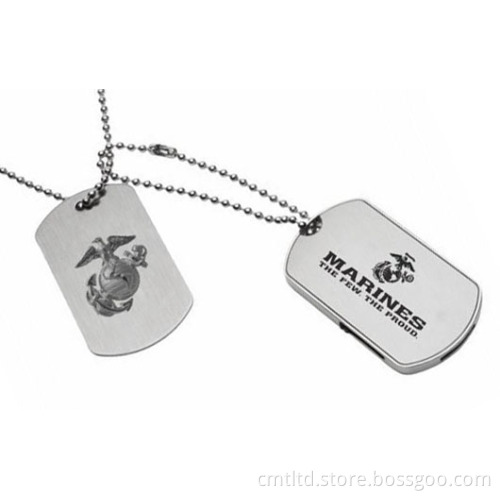 Metal Custom USB Flash Drive, Dog Tag Style Ultral Slim Mini USB Drive (CMT-MT029)